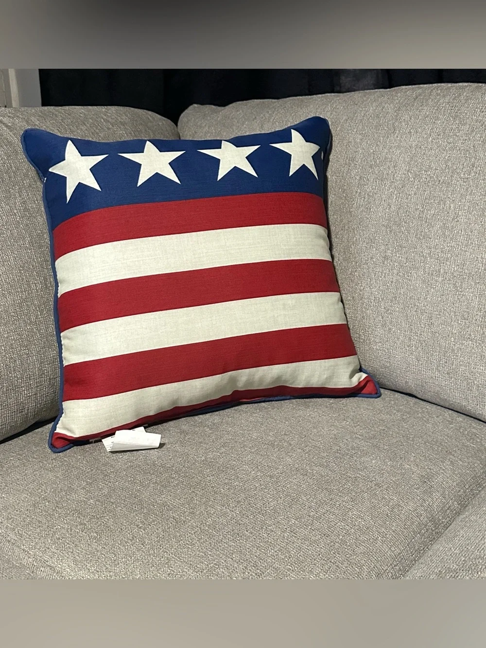 Jordan Patriotic 'God Bless America' Pillow - Cream, Red & Blue